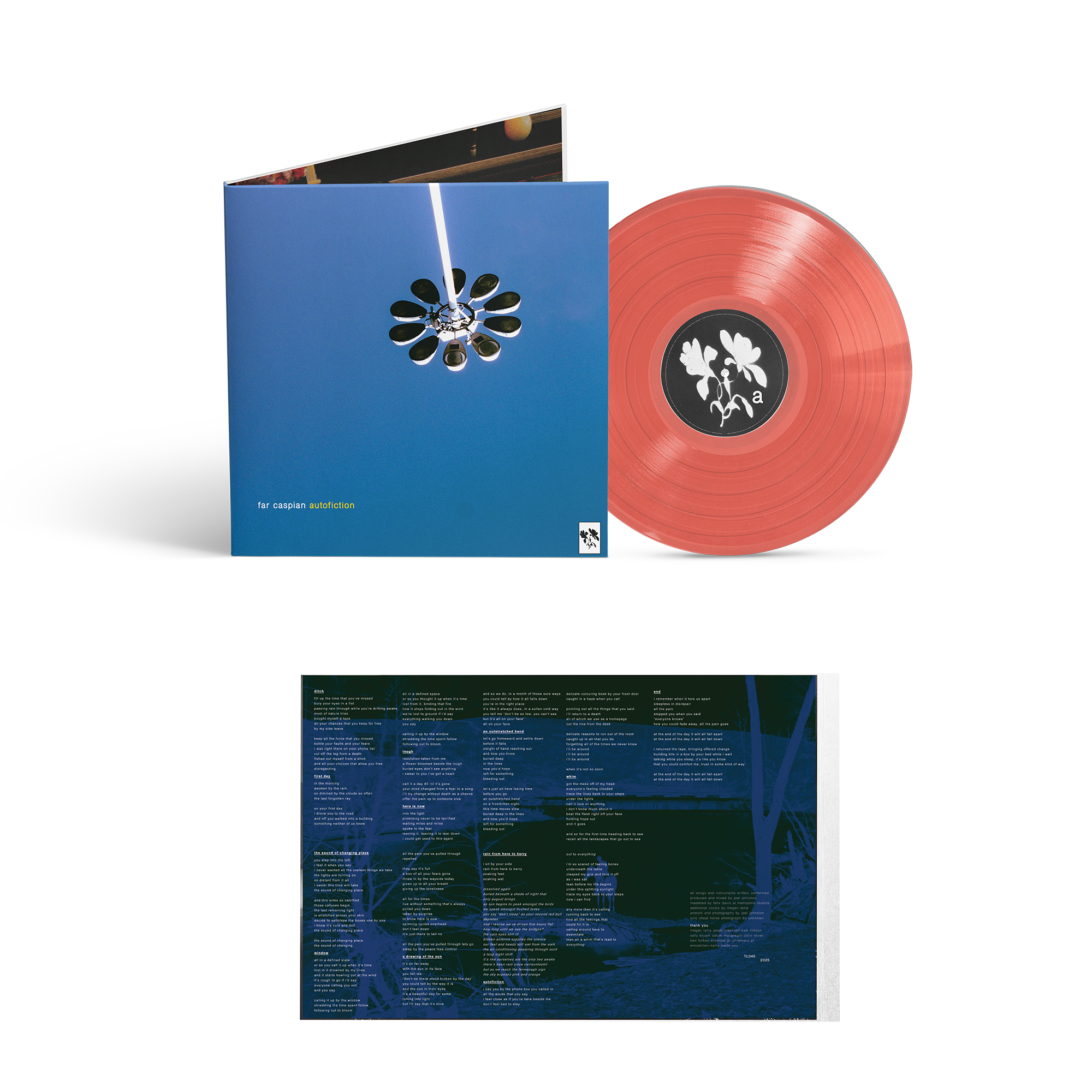 Far Caspian Autofiction disque vinyle rouge translucide LP