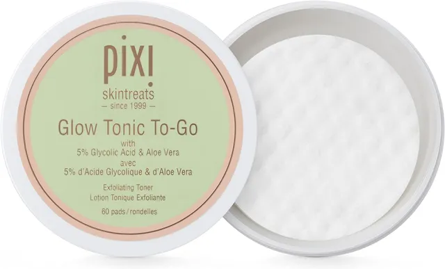 Pixi Glow Tonic To-Go lotion éclat disques exfoliants