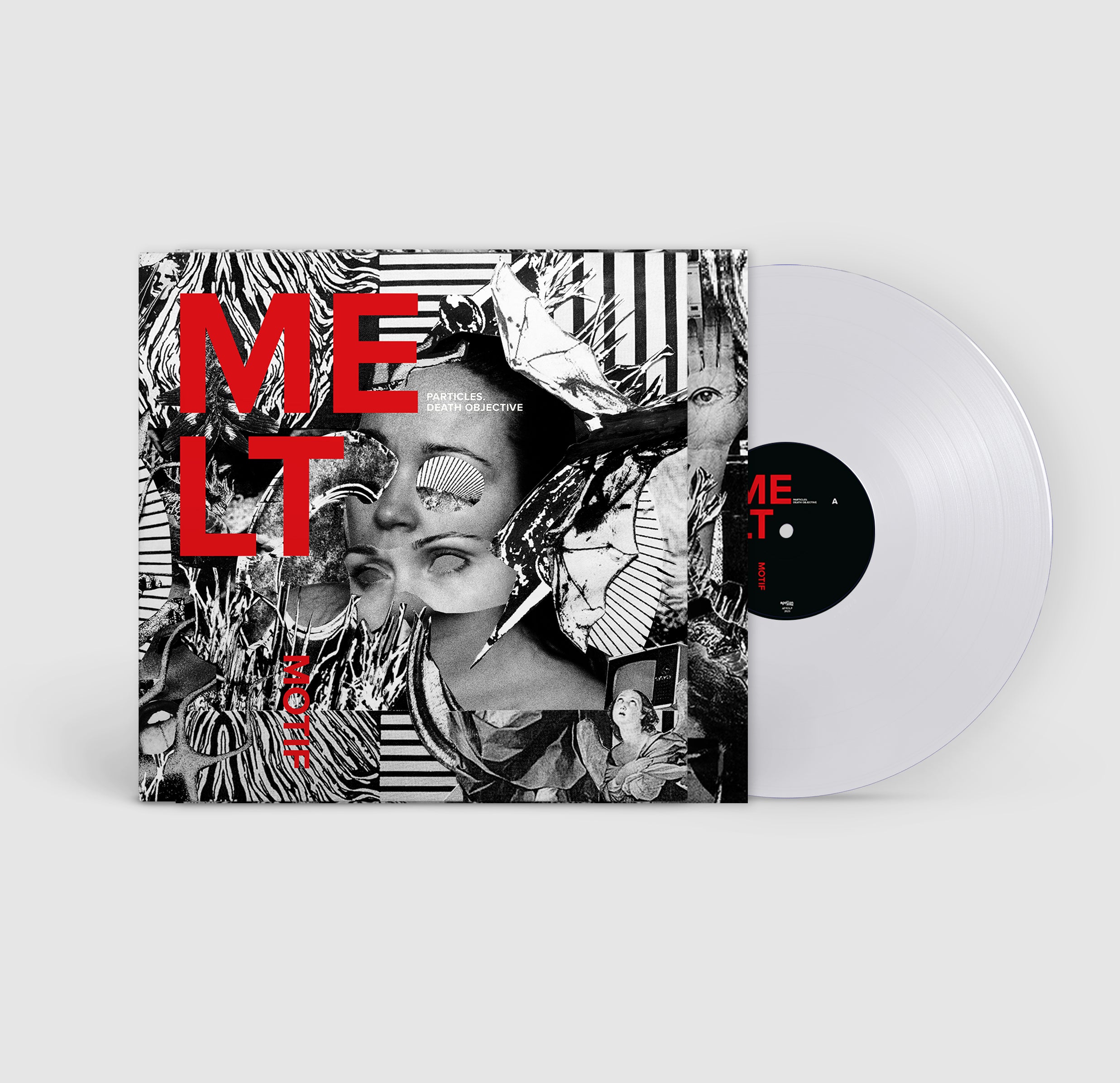 Apollon Records Melt Motif Particles LP vinyle blanc limite