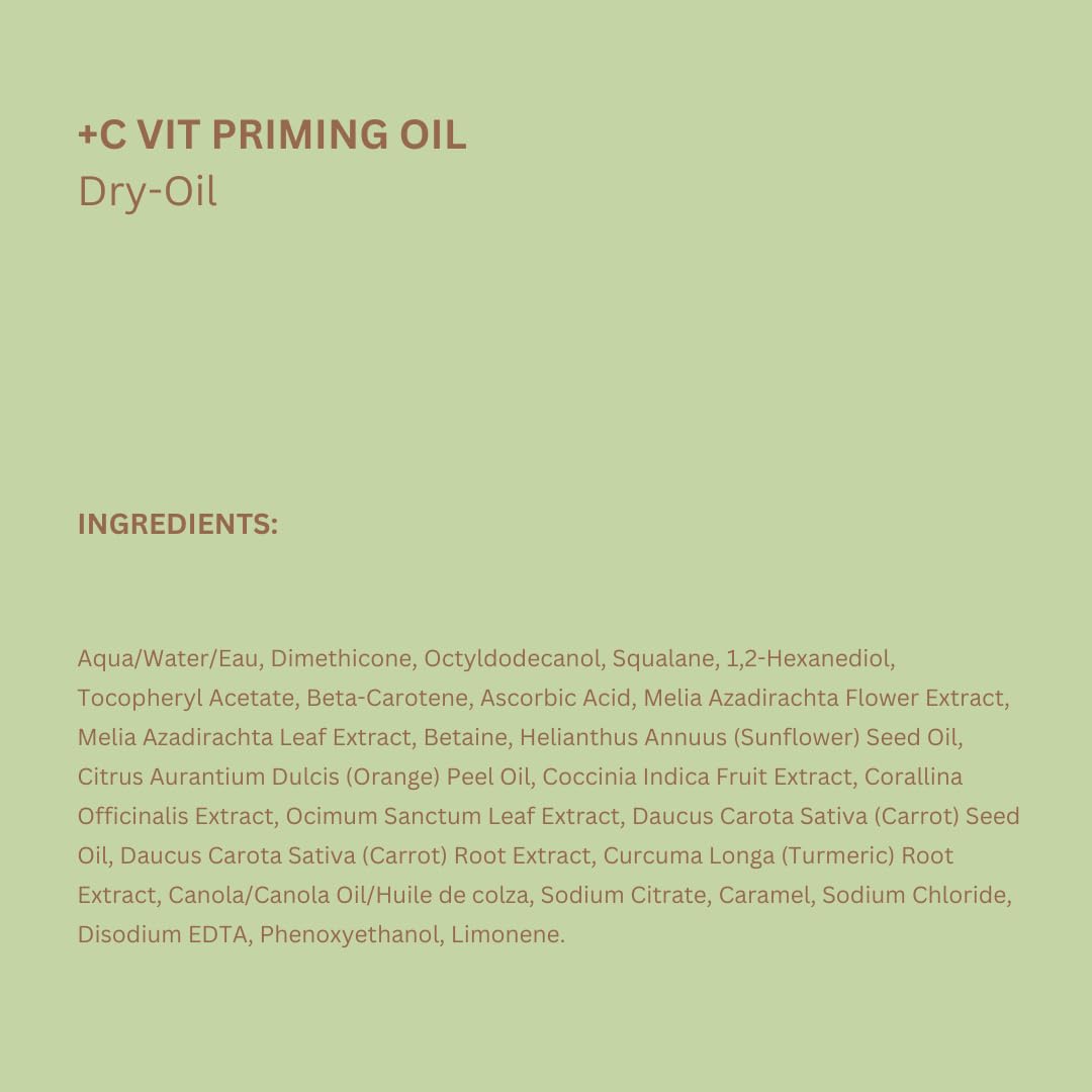 Pixi Vitamin-C +C Vit Priming Oil huile visage 30 ml vitamine C
