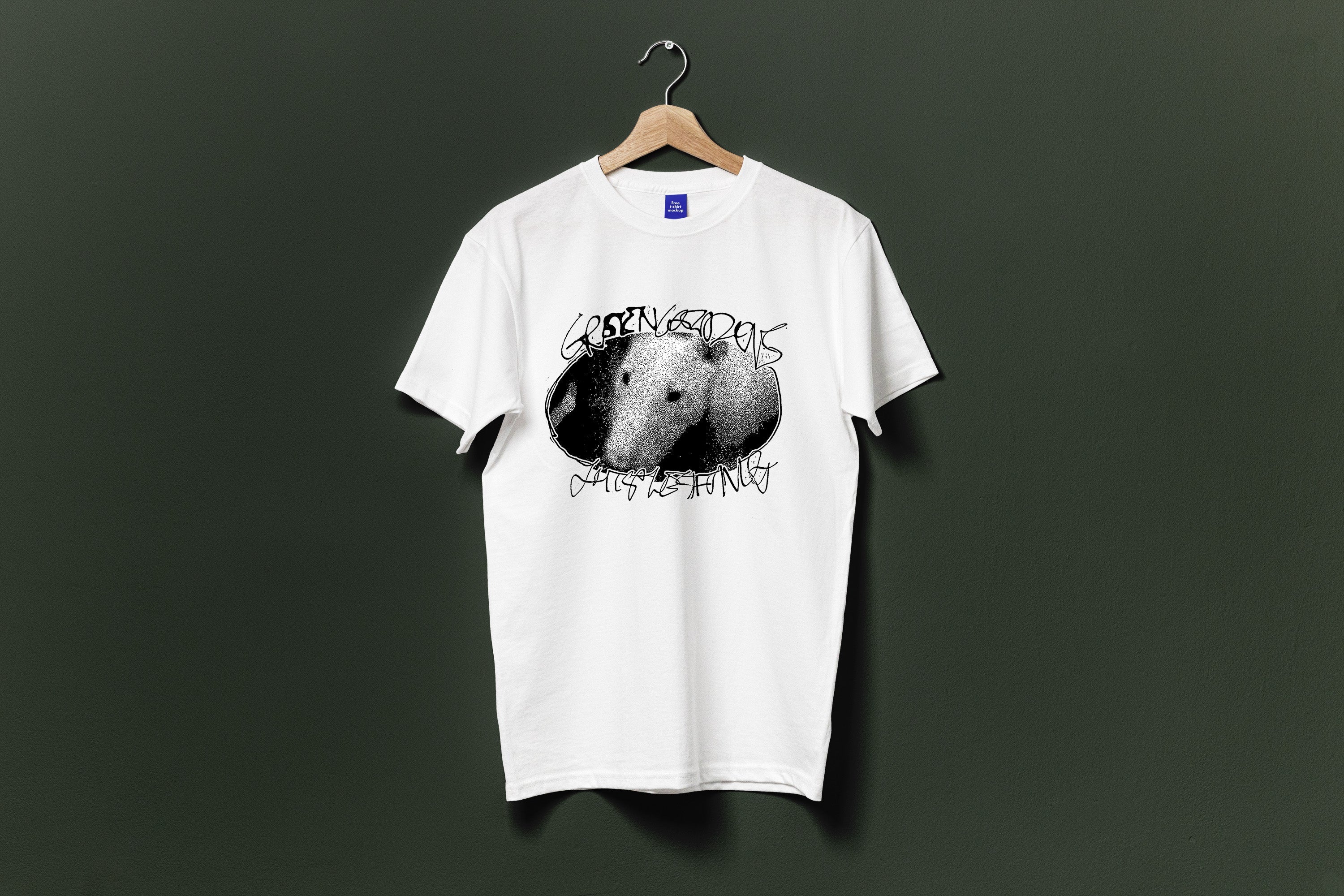 Green Gardens Thistlesifting t-shirt blanc Gildan tailles S-2XL