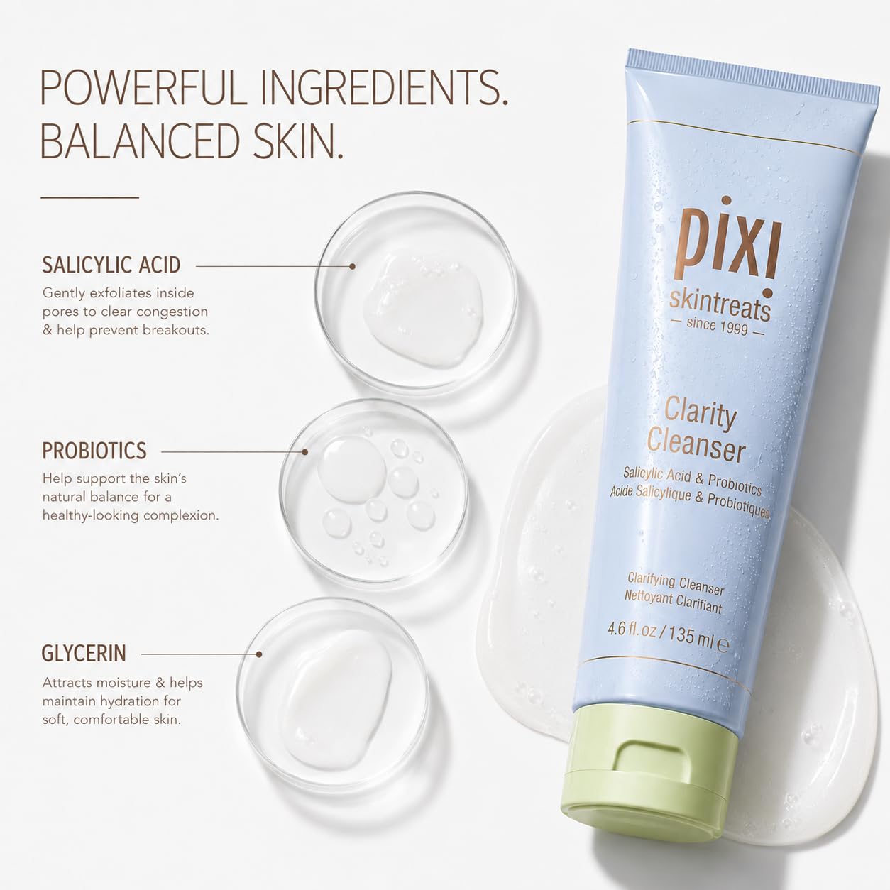 Pixi Clarity Cleanser nettoyant visage 135 ml anti-pores