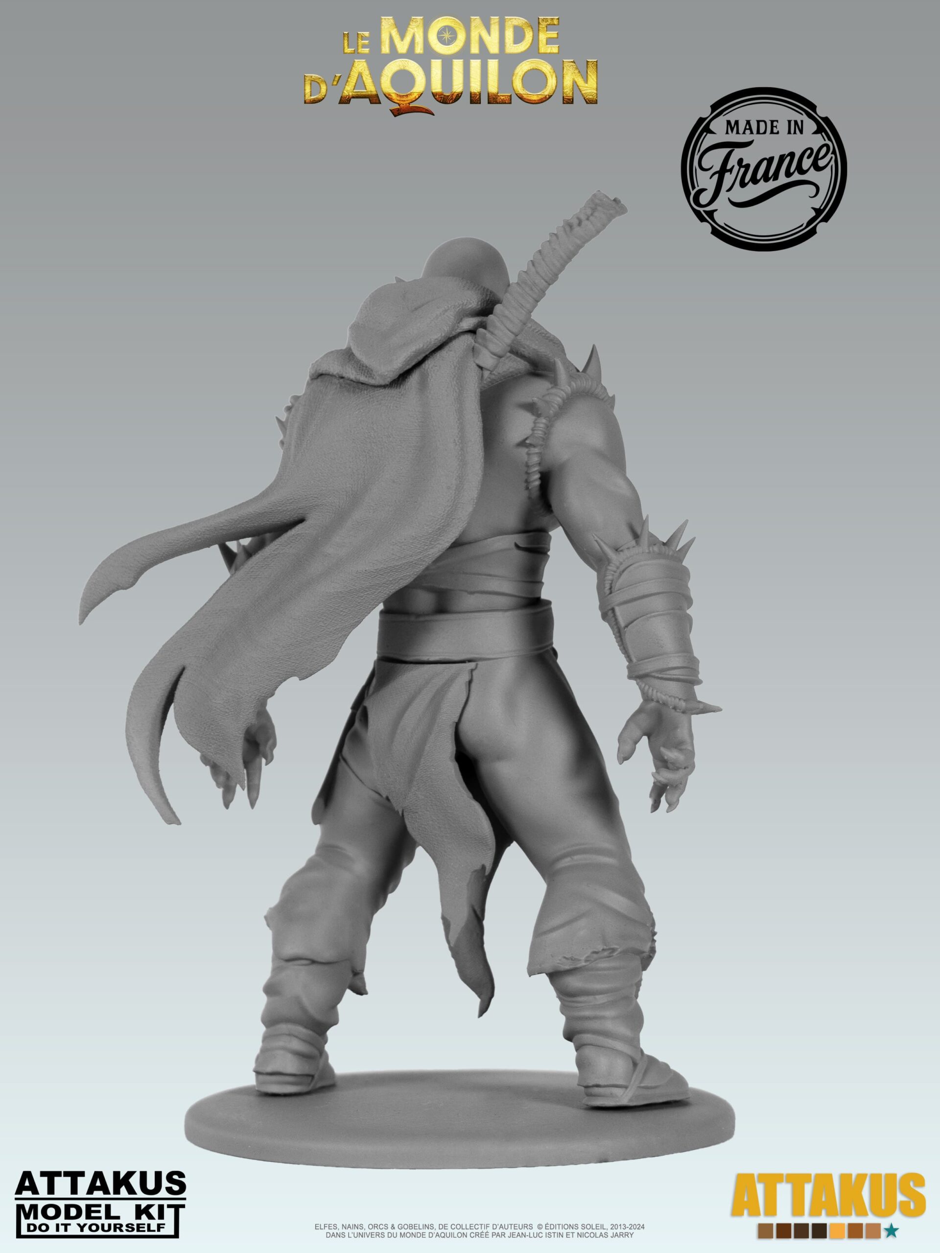 Attakus Model Kit La Poisse figurine à peindre résine Orcs Gobelins