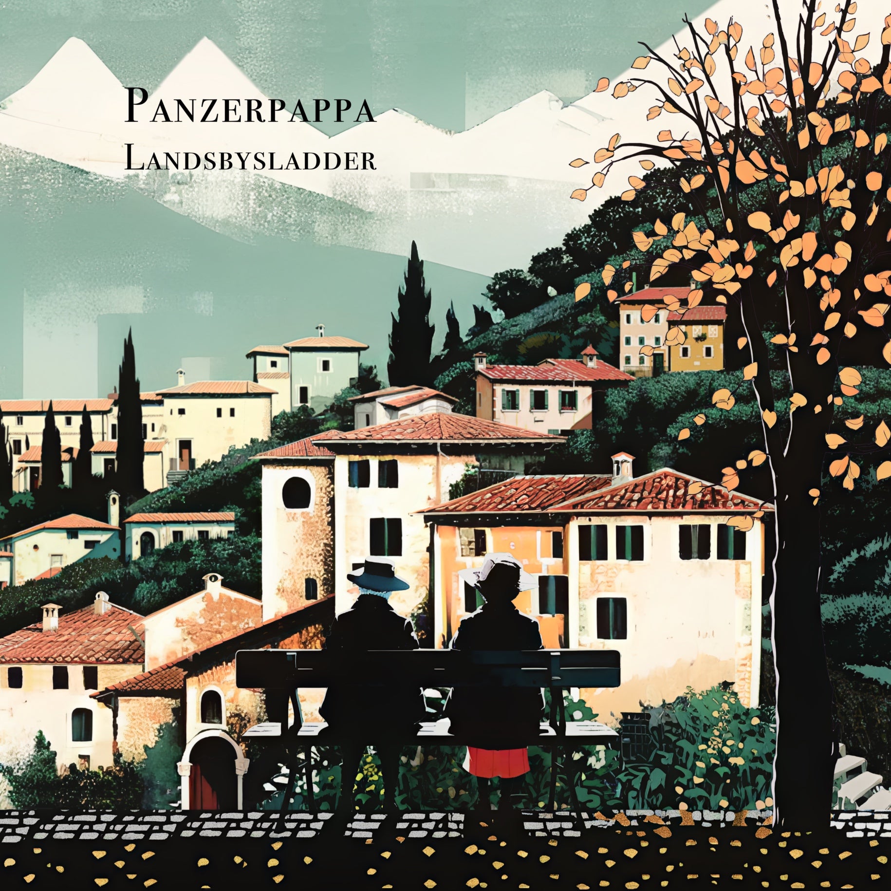 Apollon Records Panzerpappa Landsbysladder LP vinyle vert