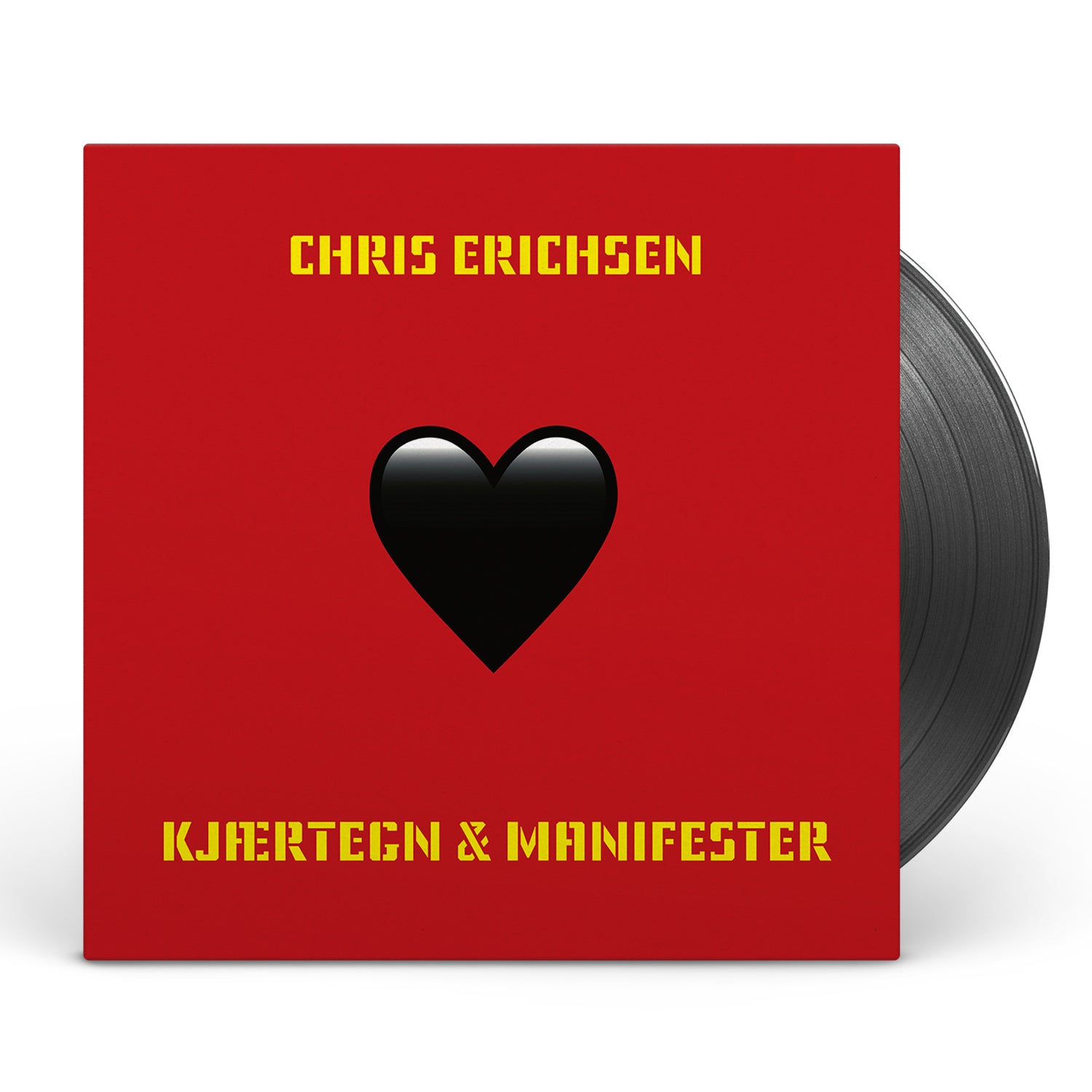 Apollon Records Kjærtegn & Manifester LP Chris Erichsen noir