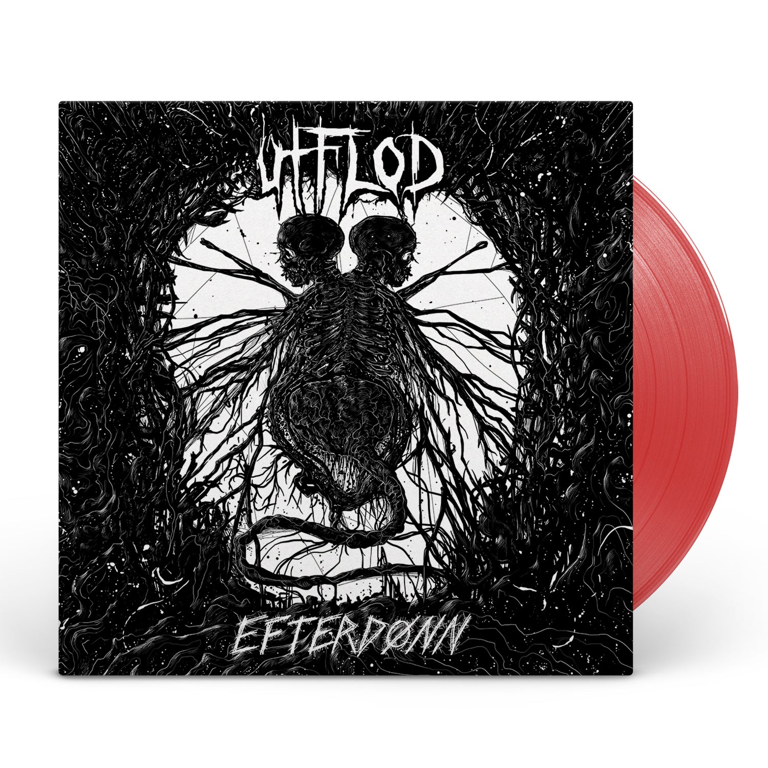 Apollon Records Utflod Efterdønn LP vinyle rouge punk hardcore