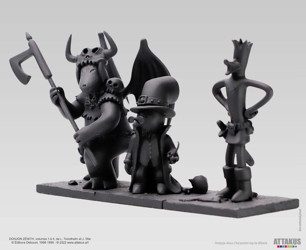 Attakus Collection Prestige Donjon Trio Collector Figurine Noir 3 pcs
