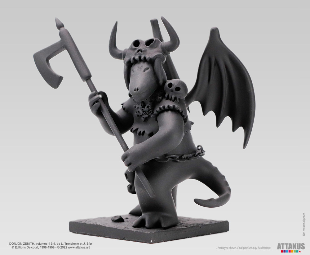 Attakus Prestige Donjon Marvin monochrome noir figurine 11,2 cm