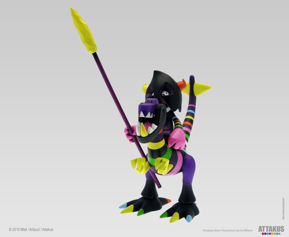 Attakus Atlas Dino & Orus Rainbow Warrior toy vinyle 19 cm