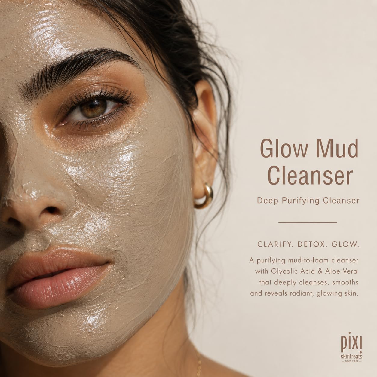 Pixi Glow Tonic Glow Mud Cleanser Nettoyant Visage 135ml
