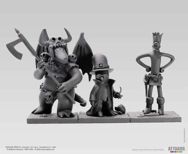 Attakus Collection Prestige Donjon Trio Collector Figurine Noir 3 pcs