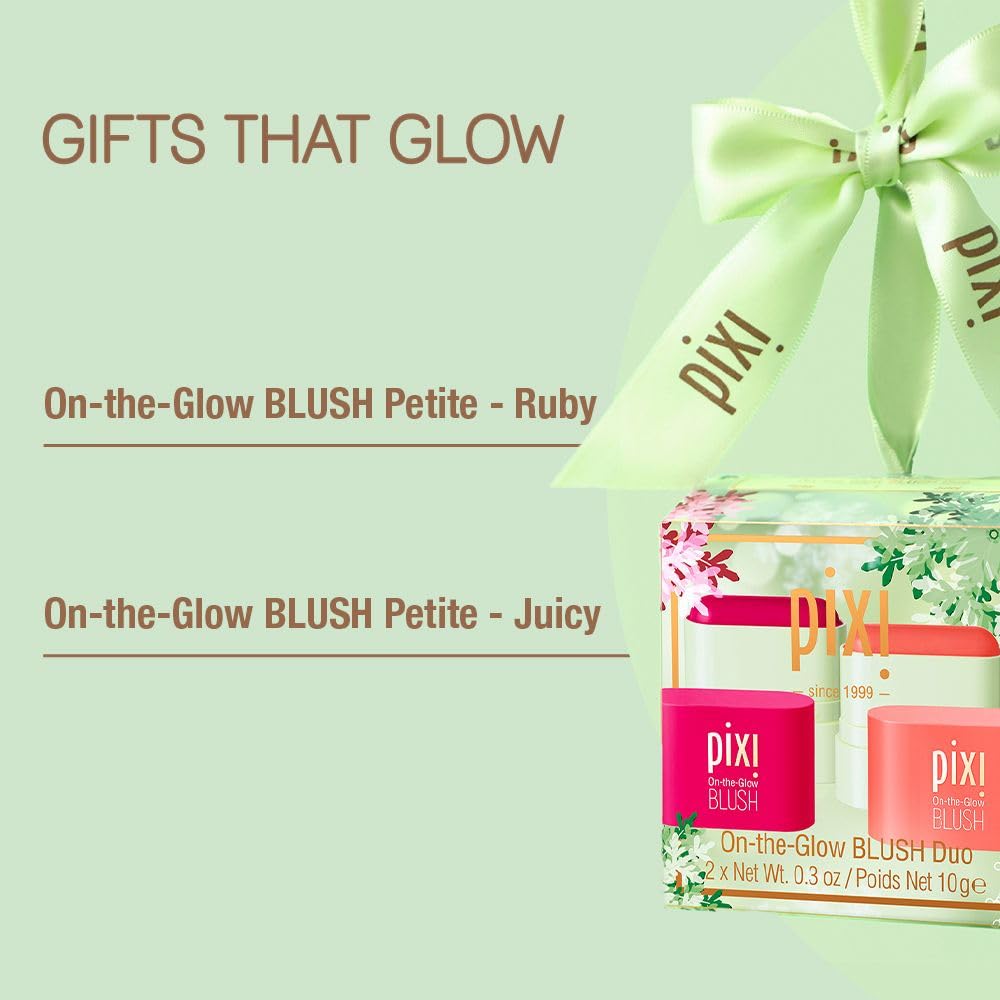 Pixi On-the-Glow Mini Blush Duo Ruby Juicy 2 sticks