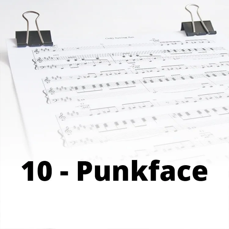 SINGLE BEL Punk Face partition Short Term Fish titre 10