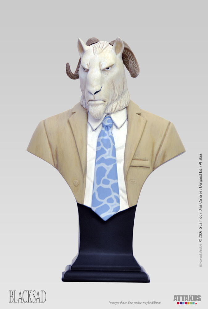 Attakus Blacksad Thomas Lachapelle buste résine 16,5 cm