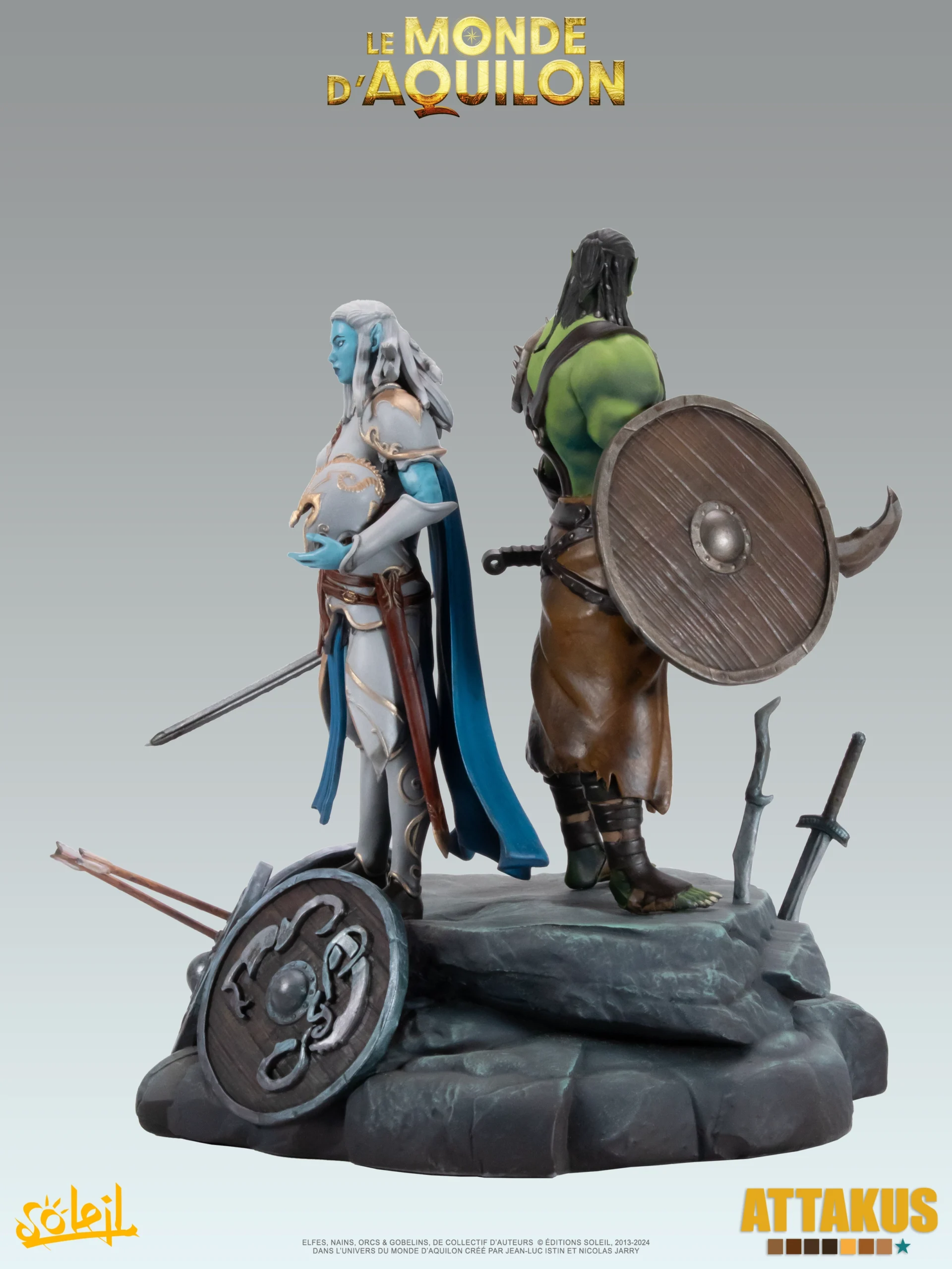 Attakus Prestige Diorama des boucliers Elfes diorama couleur 200 ex