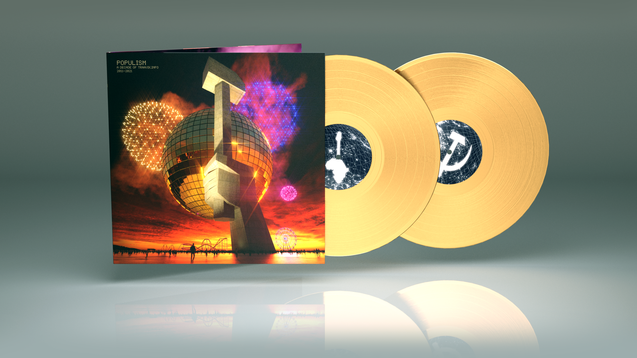 Apollon Records Populism Traavik 2011-21 double vinyle or