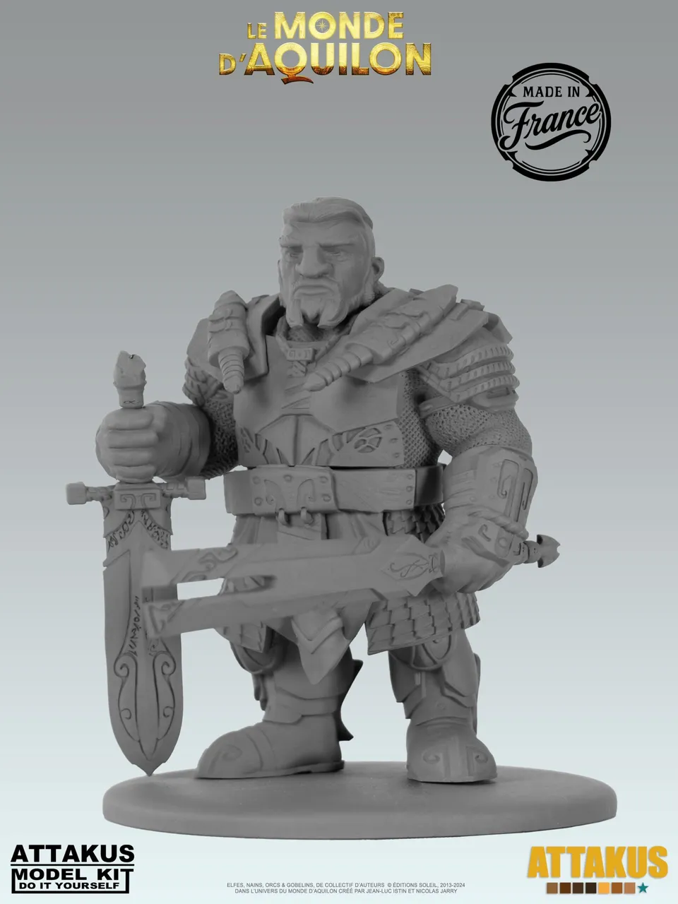 Attakus Model Kit Redwin figurine à peindre résine Nains