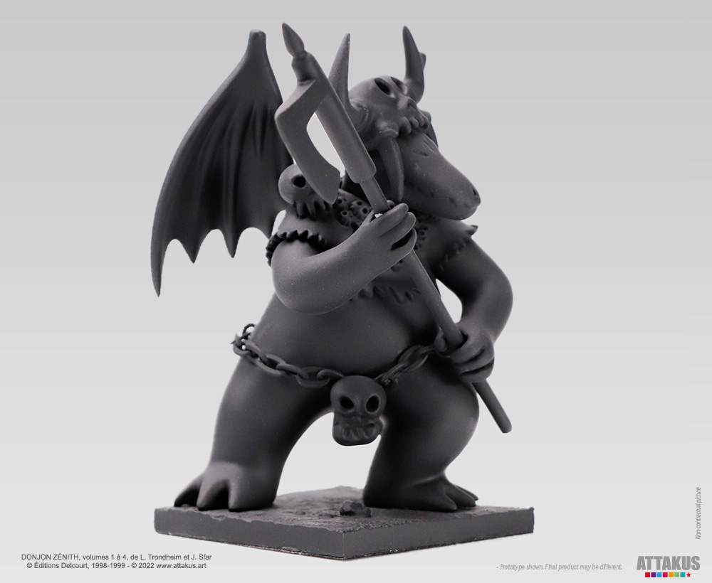 Attakus Prestige Donjon Marvin monochrome noir figurine 11,2 cm