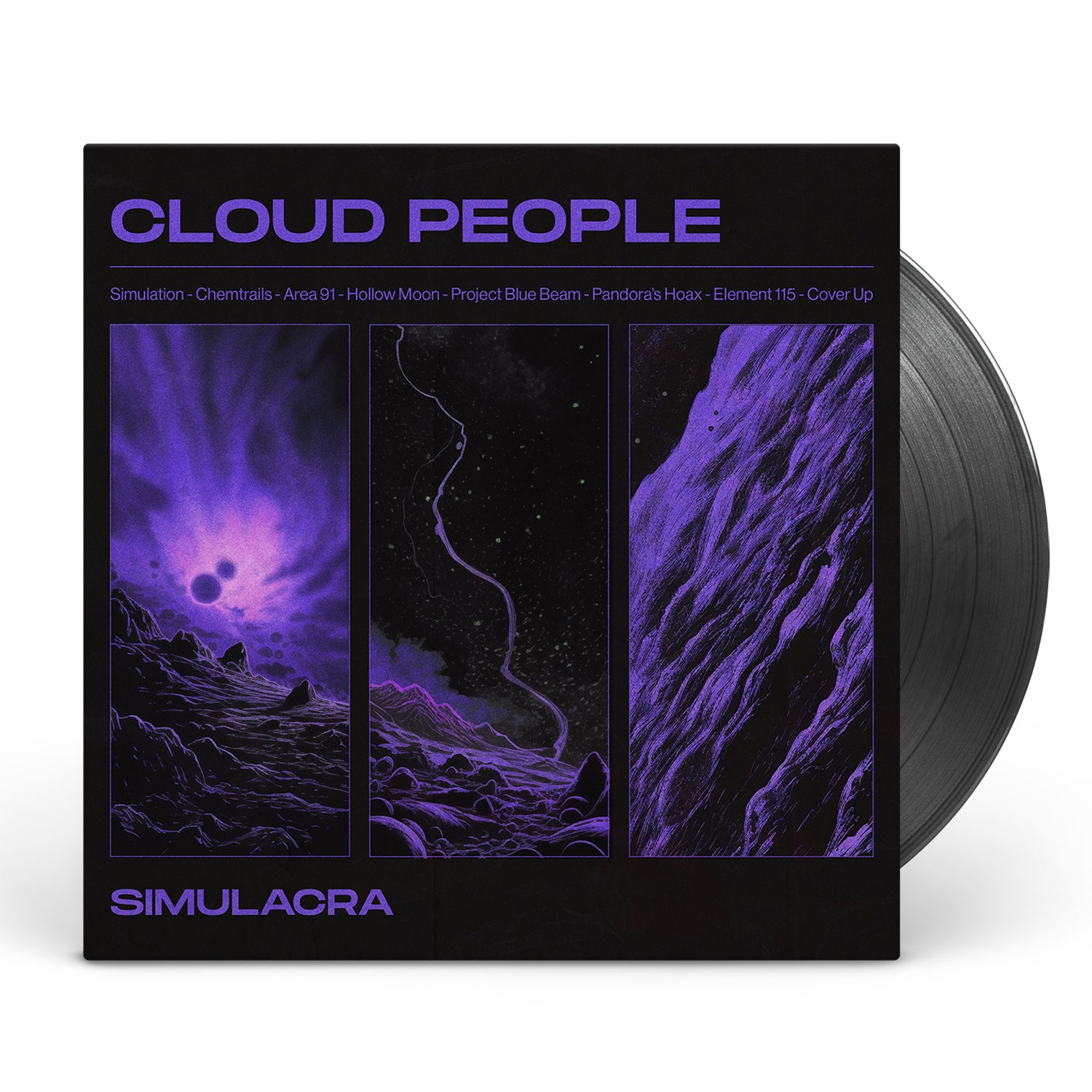 Apollon Records Cloud People Simulacra LP vinyle noir jazz electro
