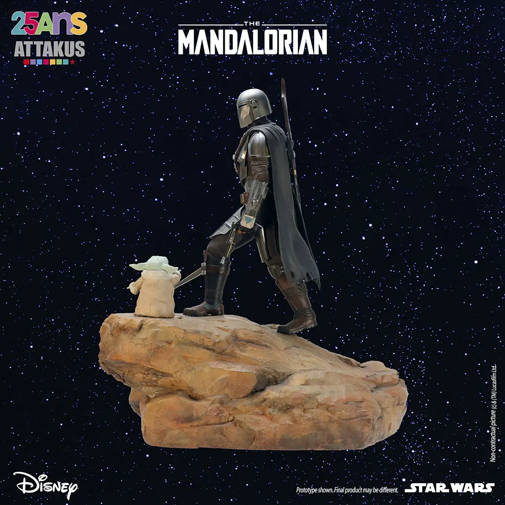 Attakus Classique Mandalorian & Grogu diorama 1/5e 54 cm EA