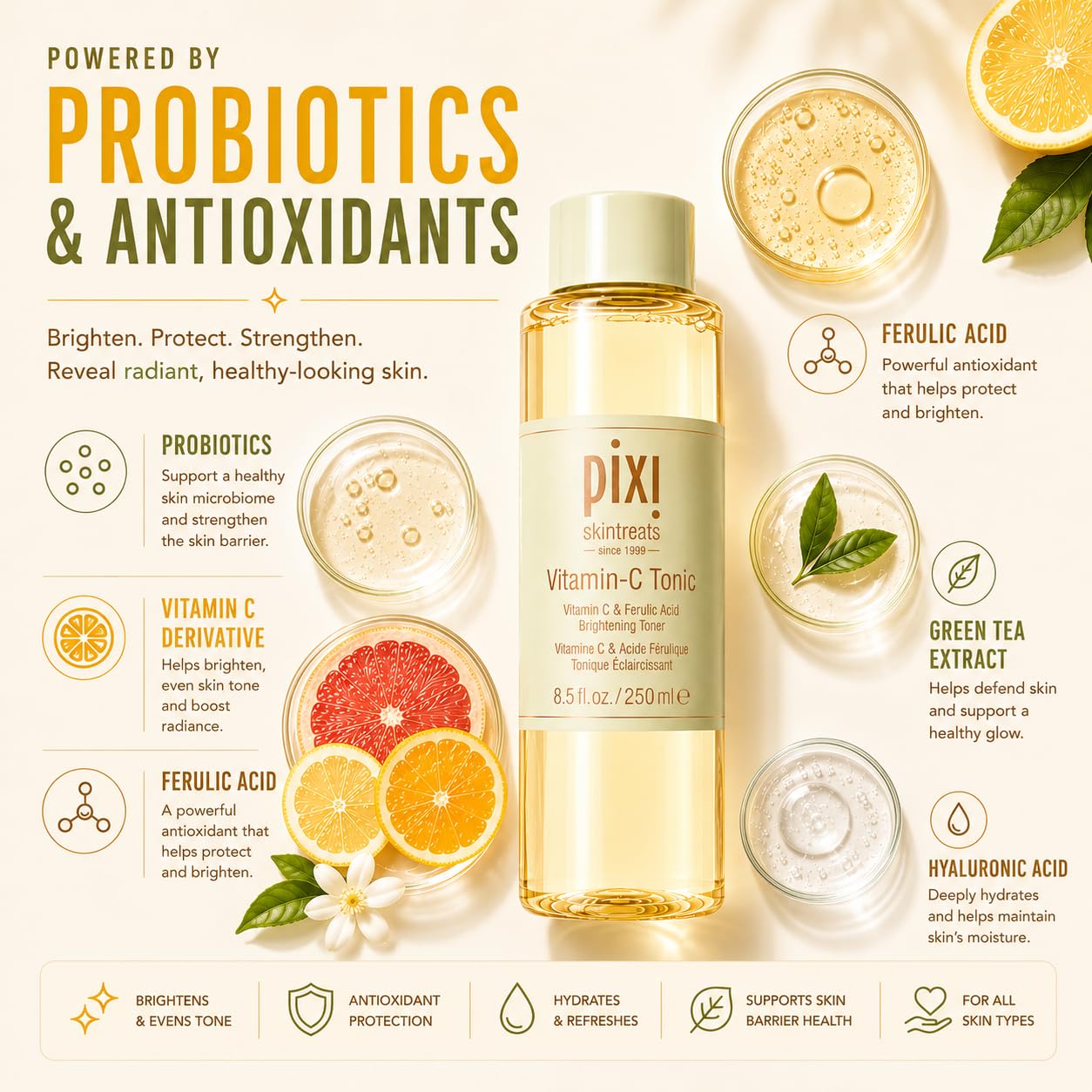 Pixi Vitamin-C Tonic lotion visage vitamine C 100 ml éclat