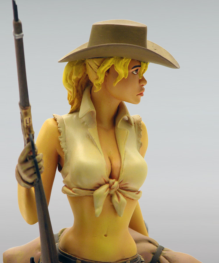 Attakus Prestige Angela à cheval statuette résine 39 cm EA 03/30
