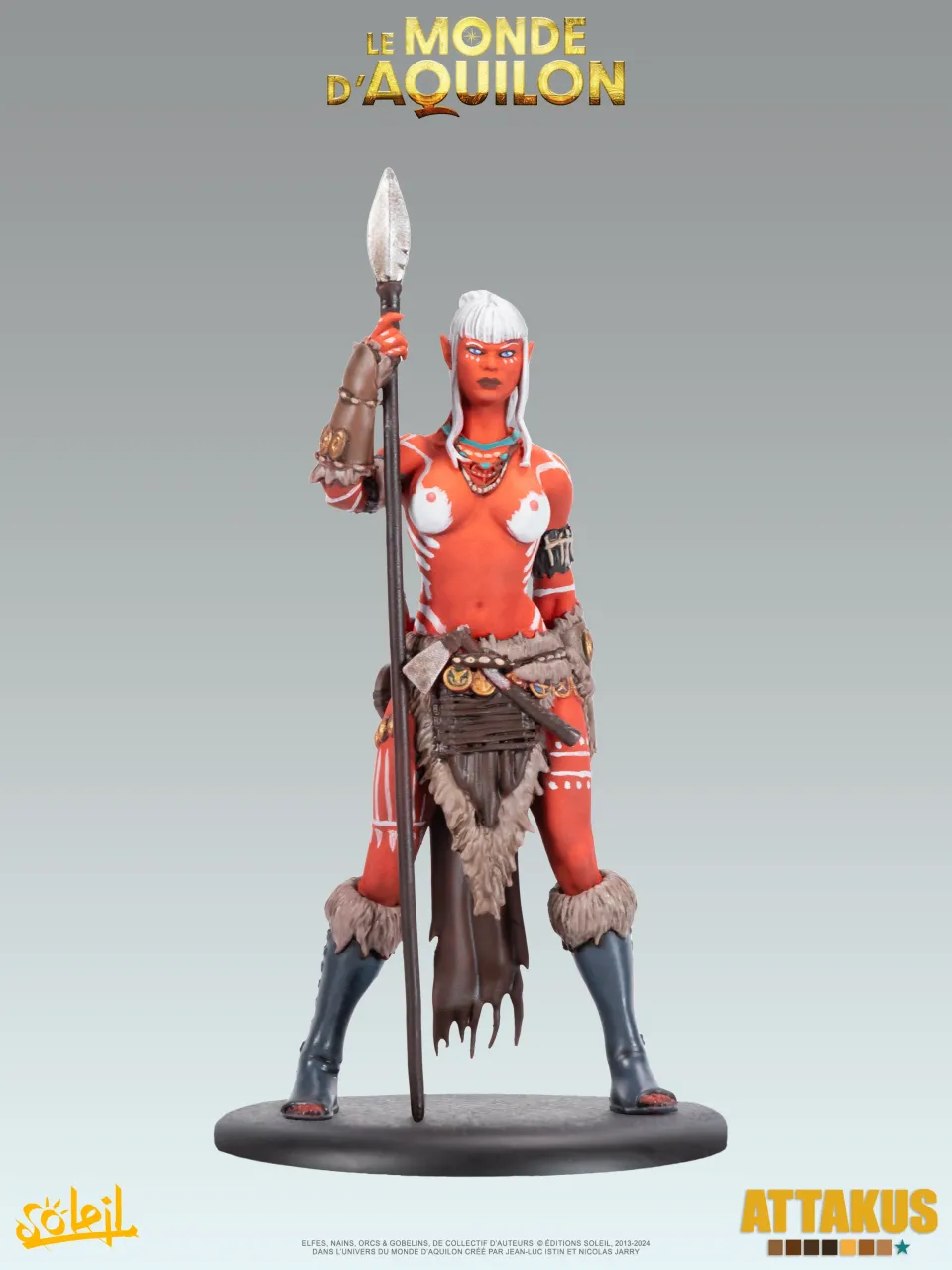 Attakus Prestige Lea'saa Elfe Rouge Elfes Aquilon figurine 120mm