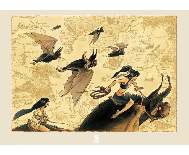 Attakus Atlas Affiche Vatine Carte de Troy 50x70 cm