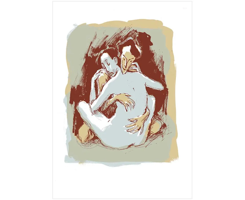Attakus Atlas Rabaté sérigraphie 45x65 cm signée 100 ex