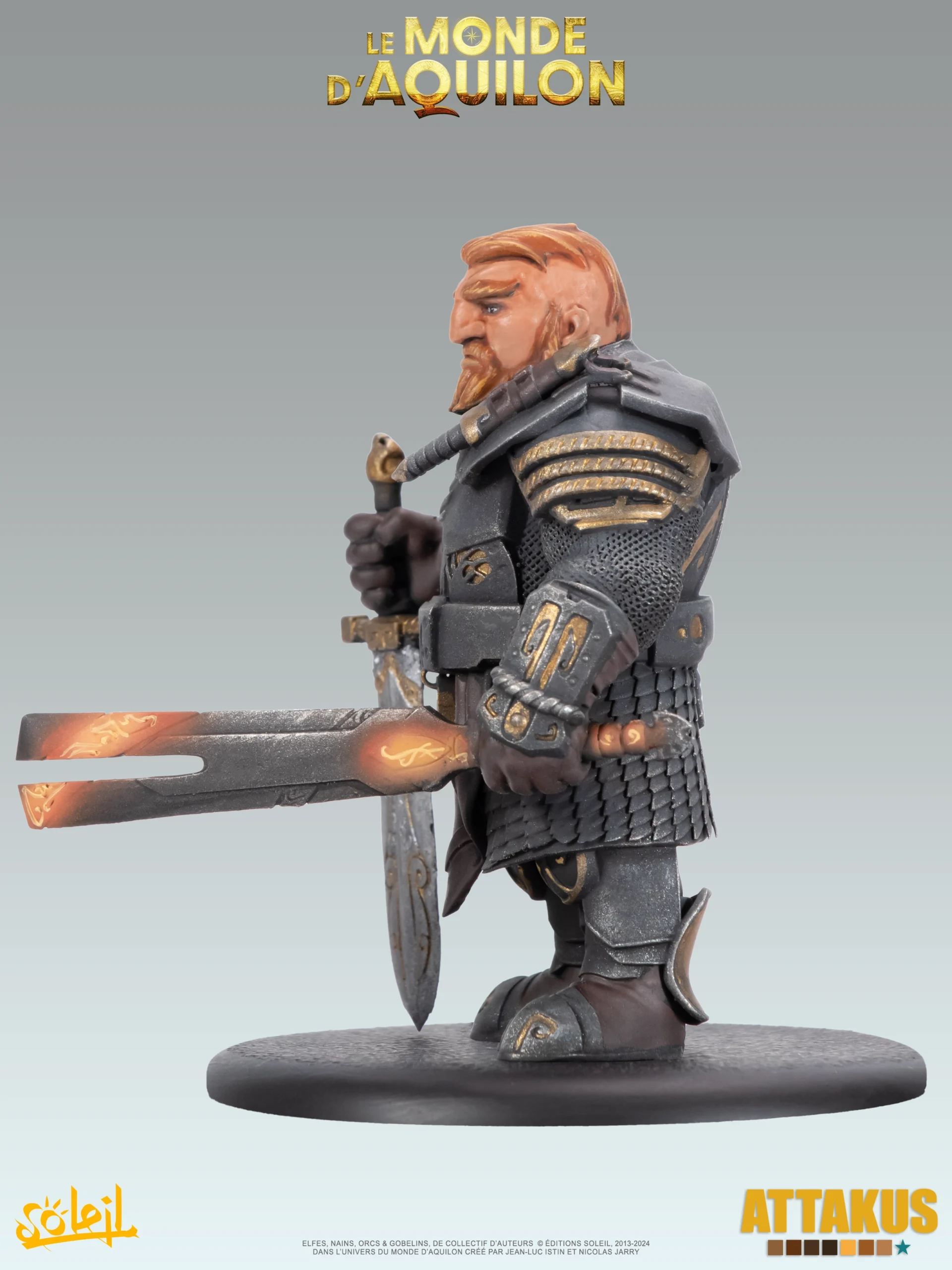 Attakus Prestige Redwin de la Forge Nains statuette couleur