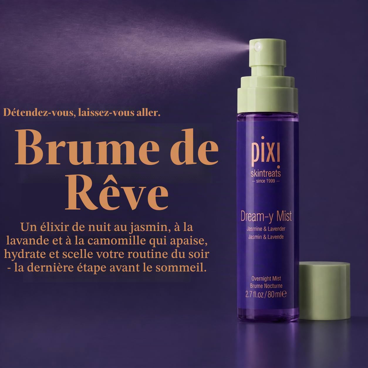 Pixi Skintreats Dream-y Mist Brume Visage 80 ml jasmin
