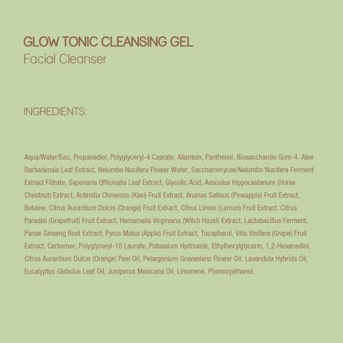 Pixi Glow Tonic Gel Nettoyant Visage 135 ml glycolique