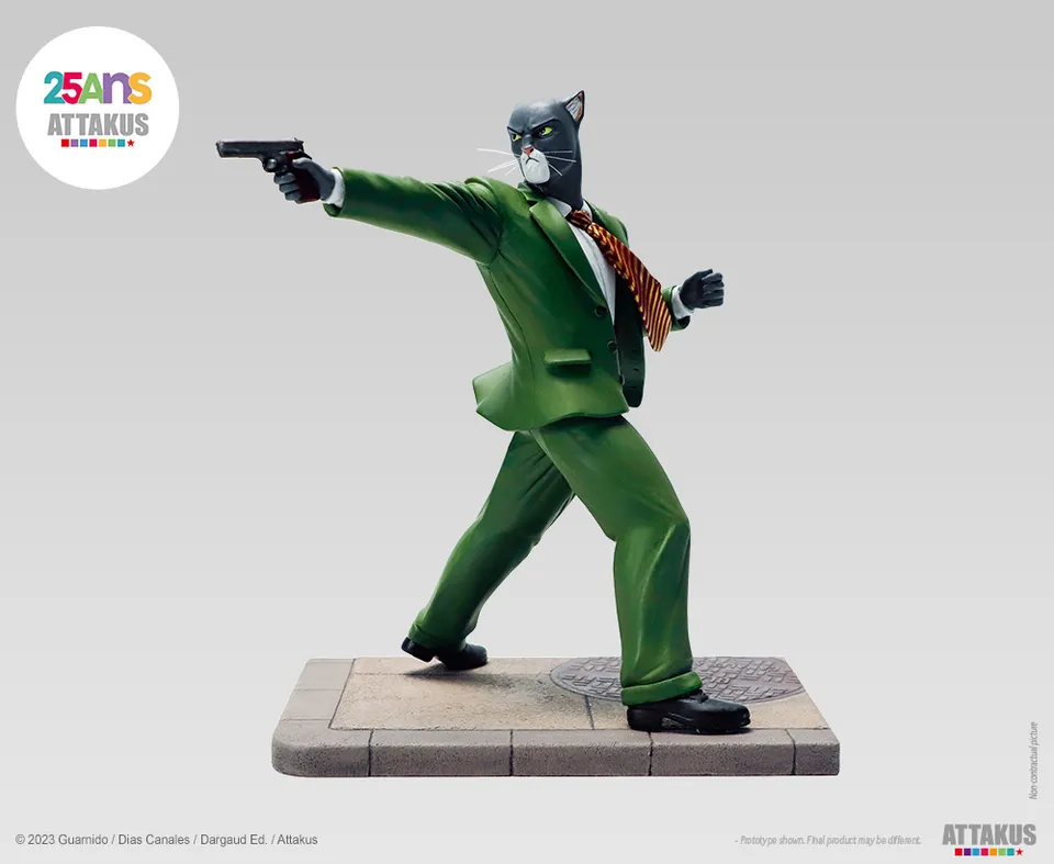 Attakus Blacksad John Blacksad paré à tirer figurine 25 cm