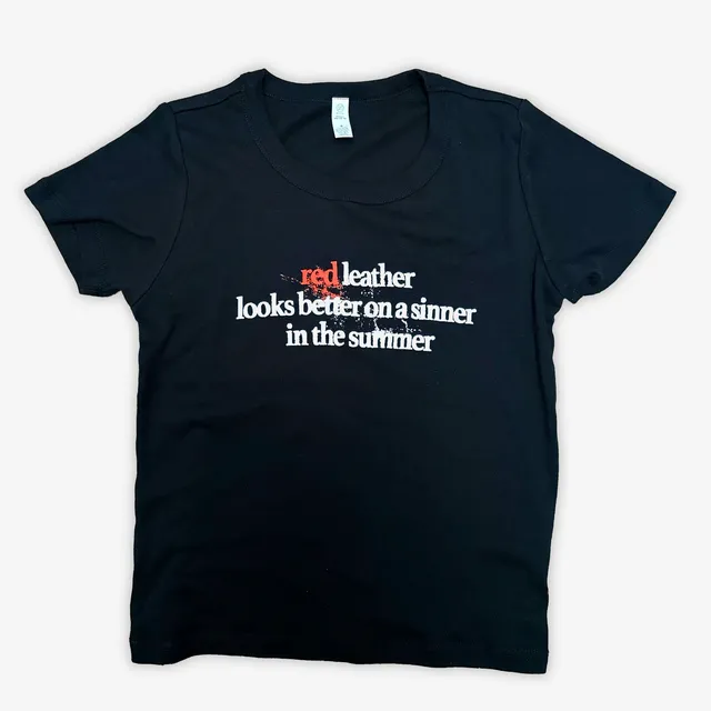 Dea Matrona So Damn Dangerous baby tee noir
