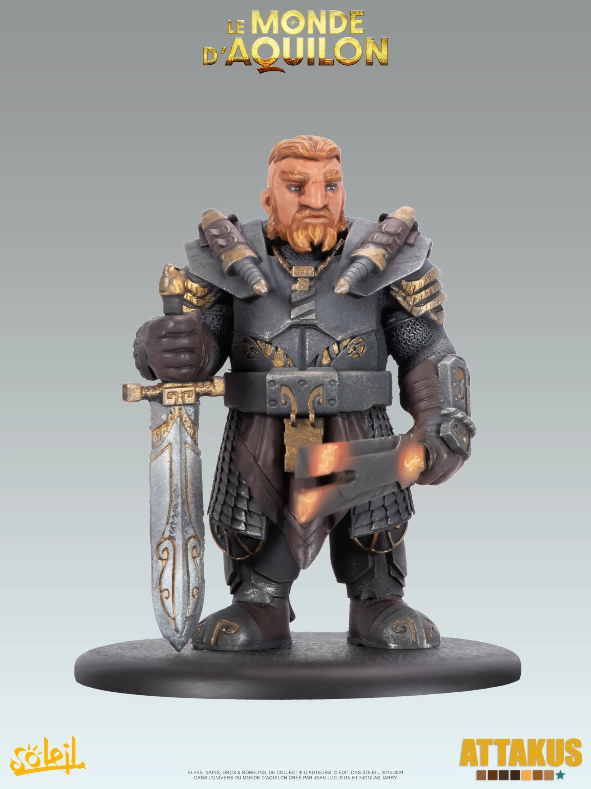 Attakus Prestige Redwin de la Forge Nains statuette couleur