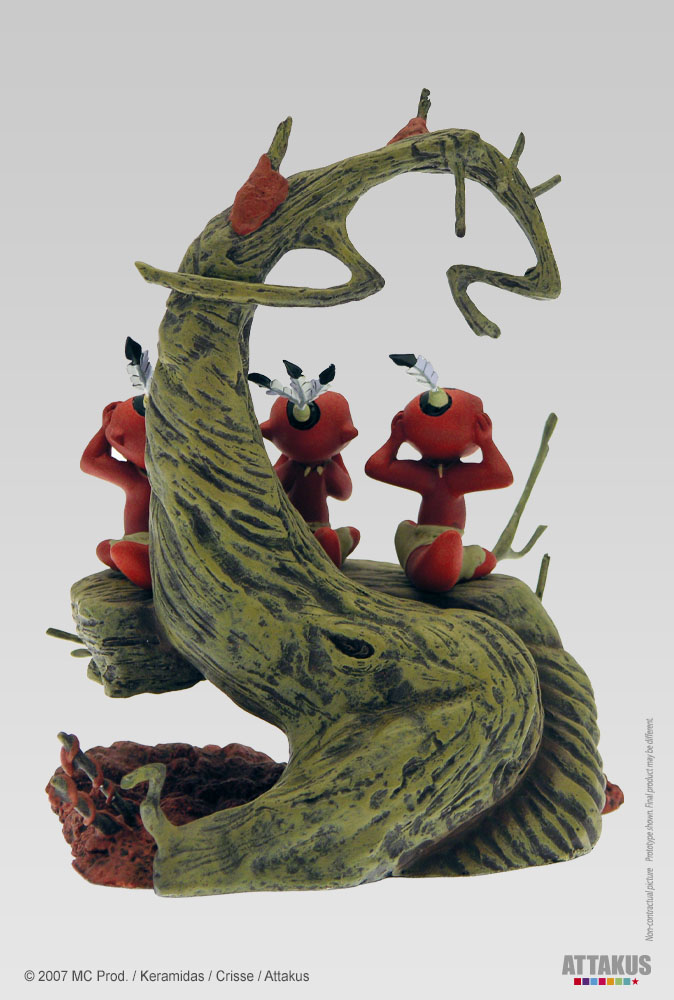 Attakus Métal Pipintus Djinn Noir pack 2 statuettes métal