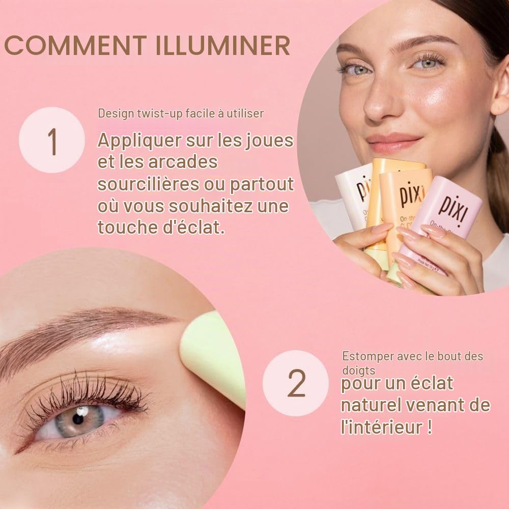 Pixi On-the-Glow stick enlumineur Petal Dew