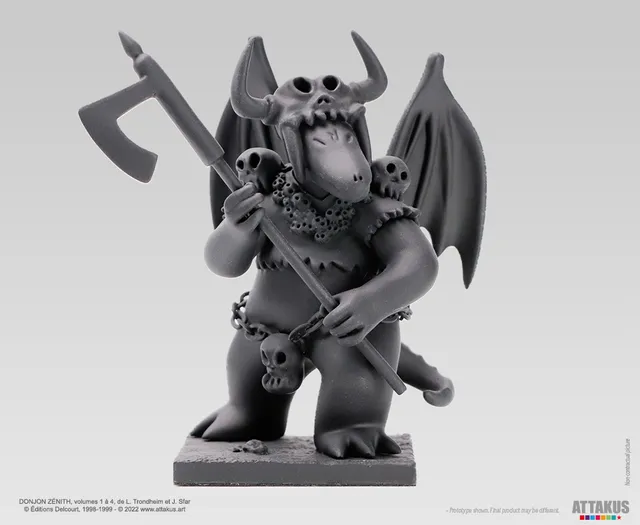 Attakus Prestige Donjon Marvin monochrome noir figurine 11,2 cm
