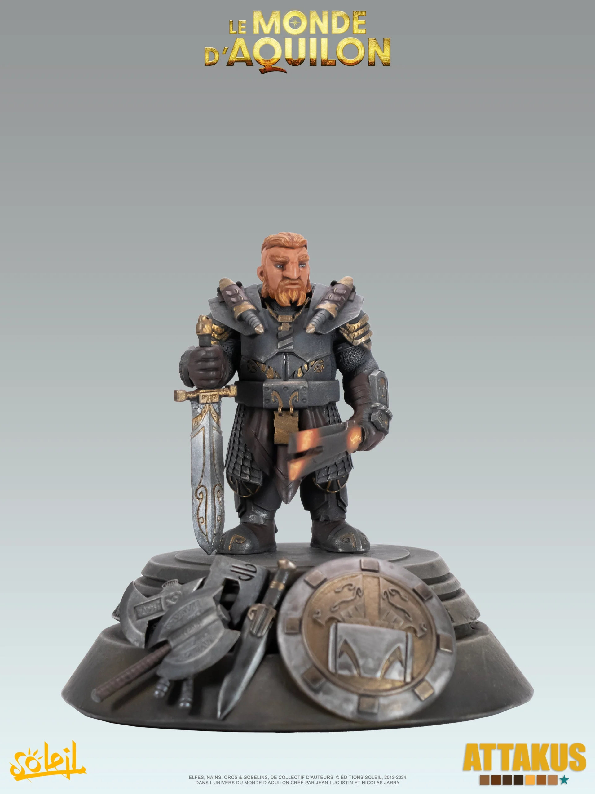 Attakus Prestige Lot 3 dioramas peints statuettes couleur
