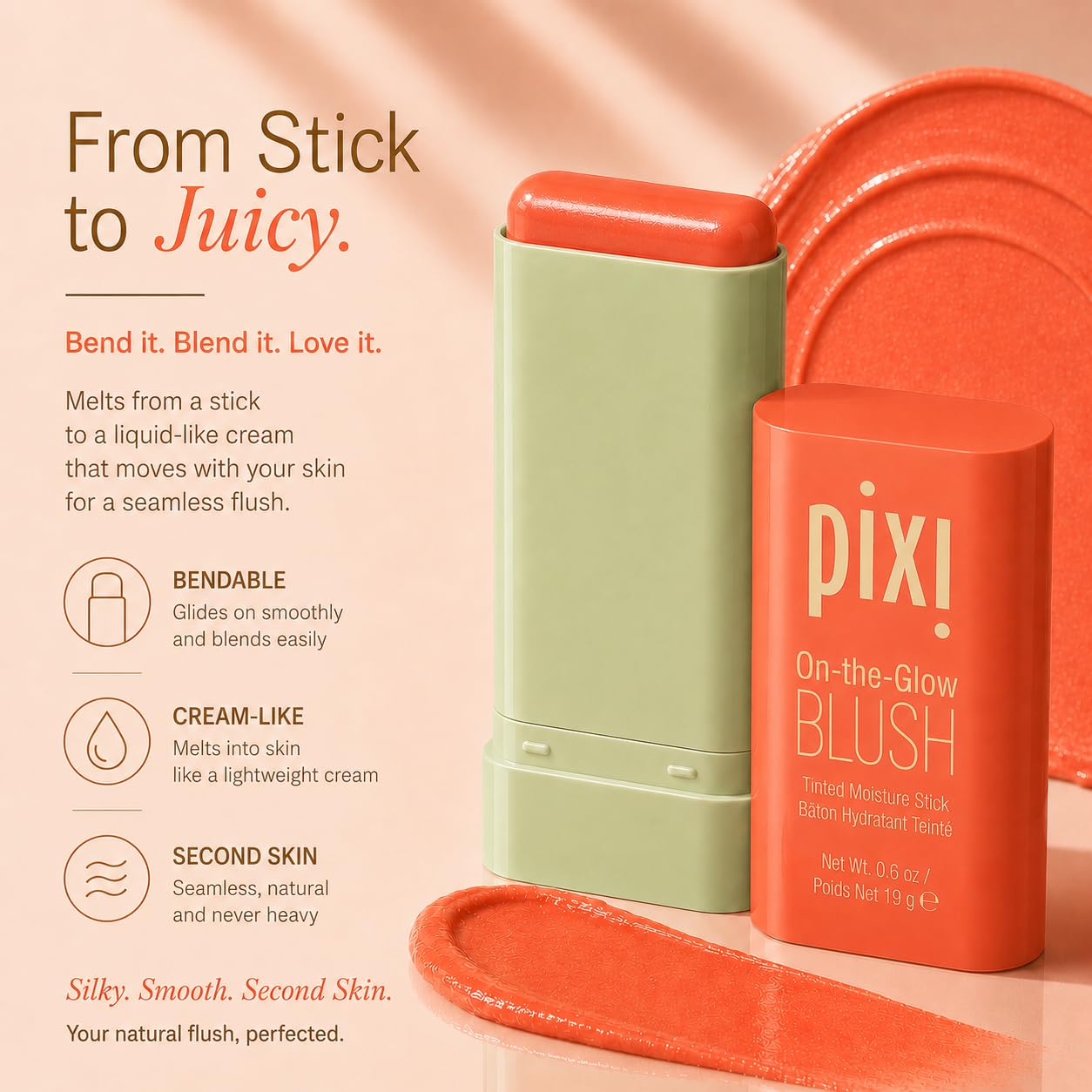 Pixi On-the-Glow Blush stick Juicy 19 g