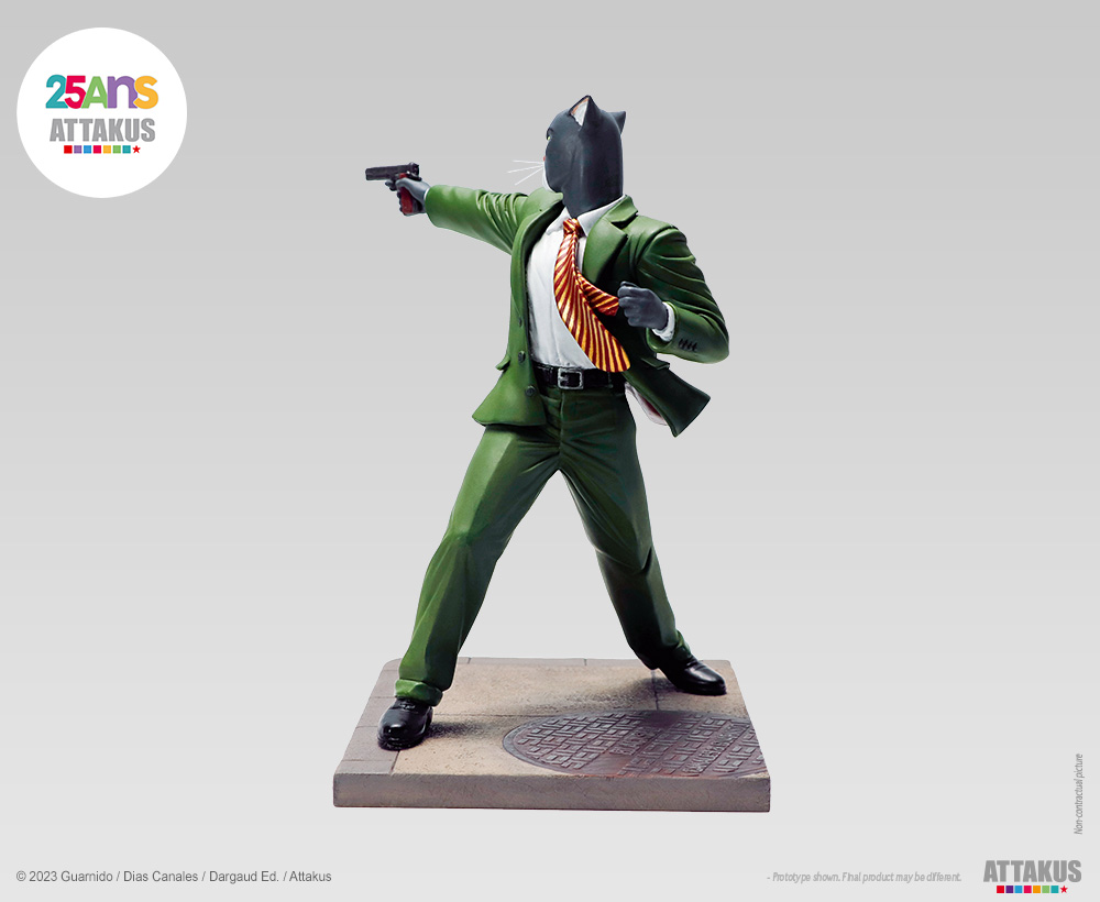 Attakus Blacksad John Blacksad paré à tirer figurine 25 cm