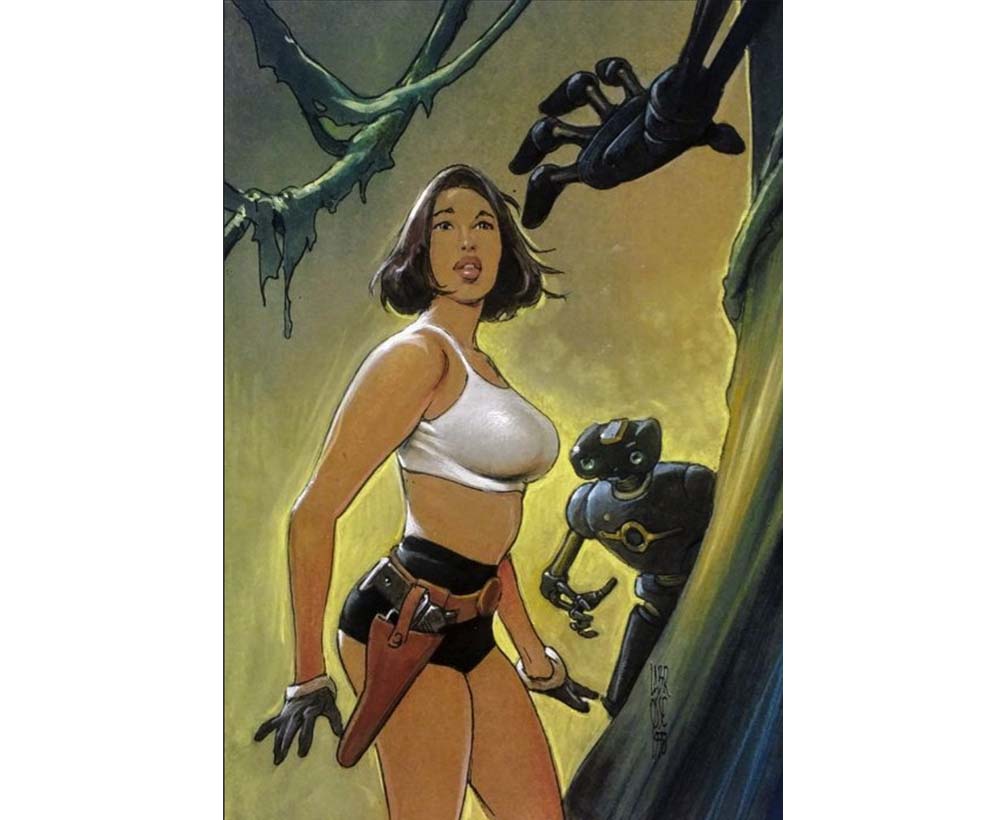 Attakus Labrosse Moréa aventurière affiche 30x40 cm signée