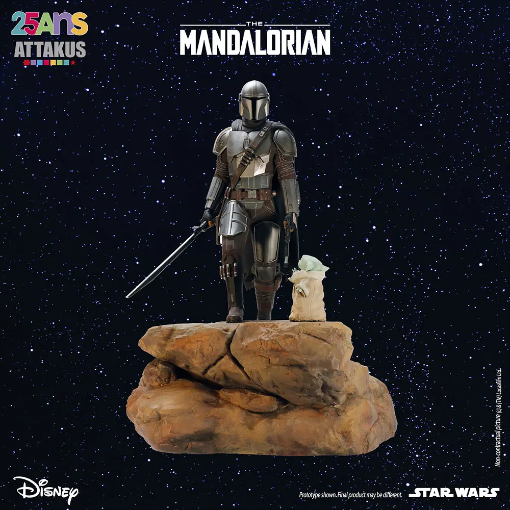 Attakus Classique Mandalorian & Grogu diorama 1/5e 54 cm EA
