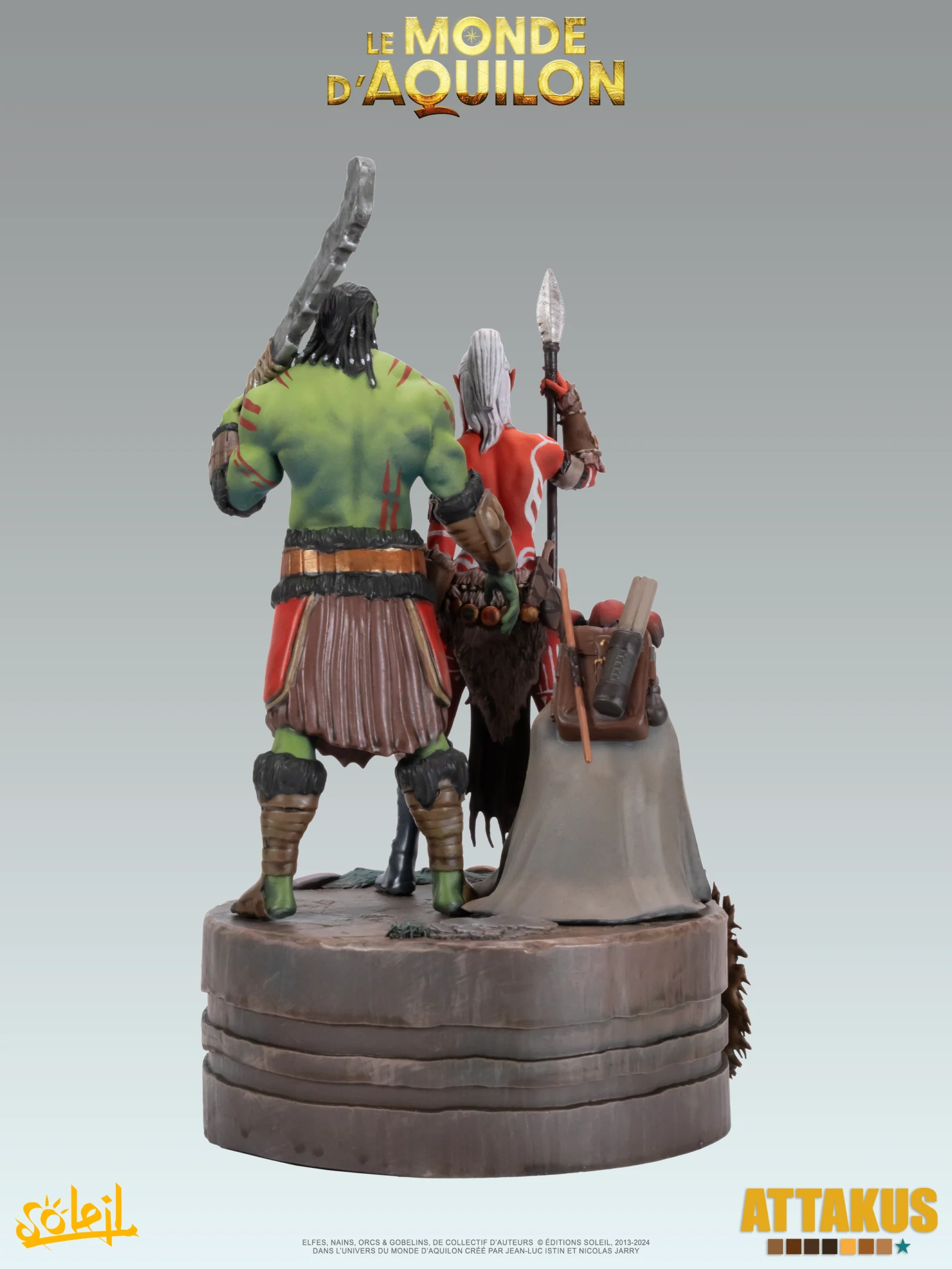 Attakus Prestige Diorama des masques Elfes diorama couleur