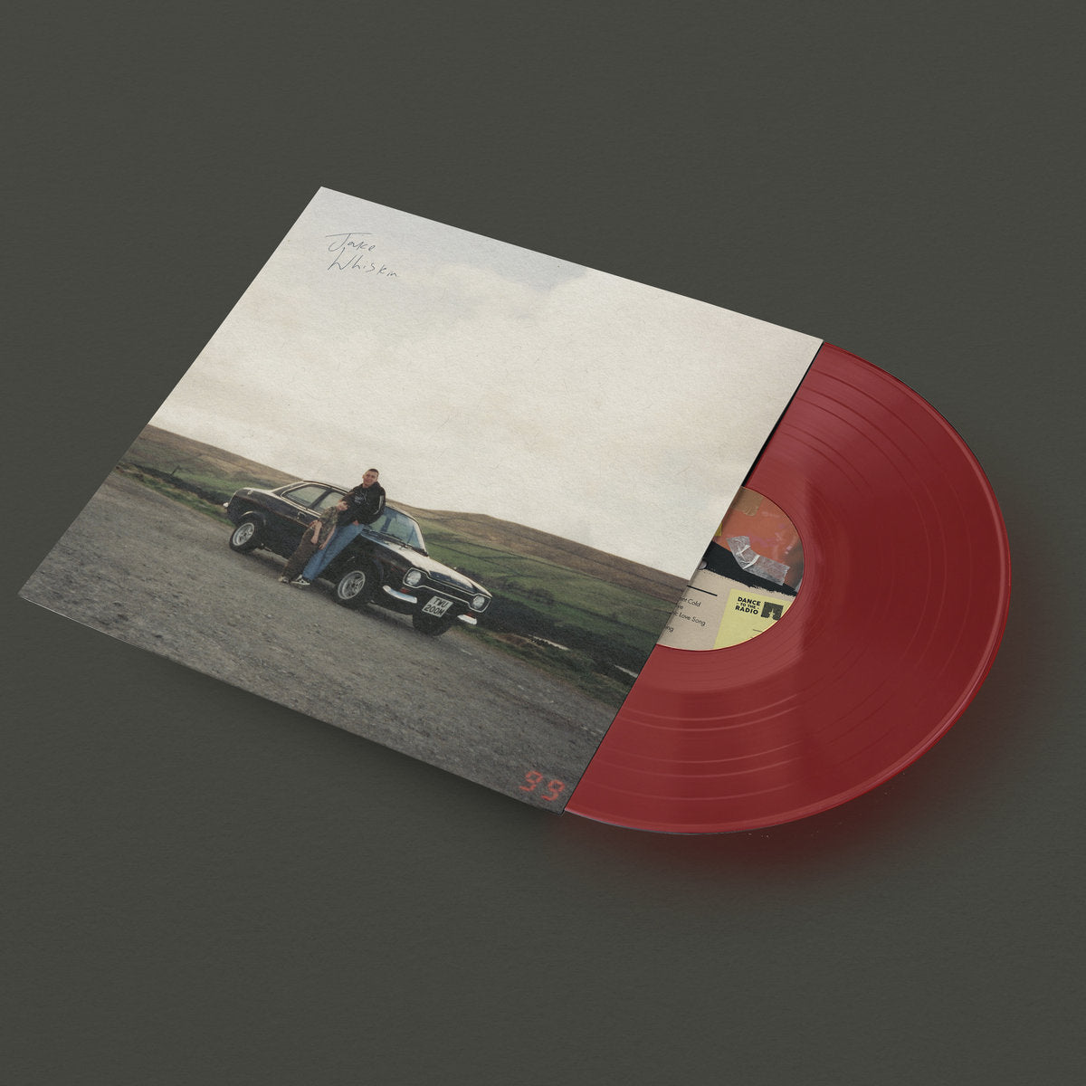 Jake Whiskin vinyle 12" rouge album indie folk