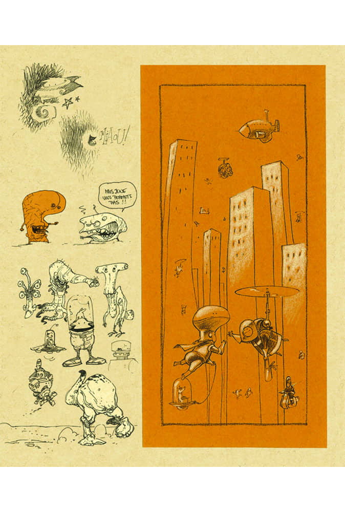 Attakus Atlas Sketchbook Augustin carnet 48 pages signé