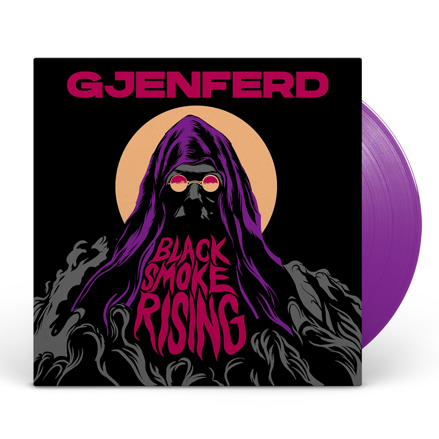 Apollon Records Gjenferd Black Smoke Rising LP vinyle violet