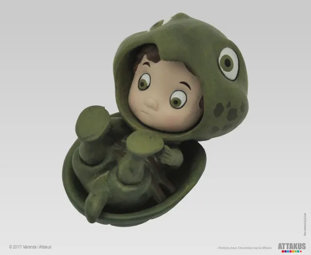 Attakus Les Littles Petite Tortue figurine 4,5 cm PVC