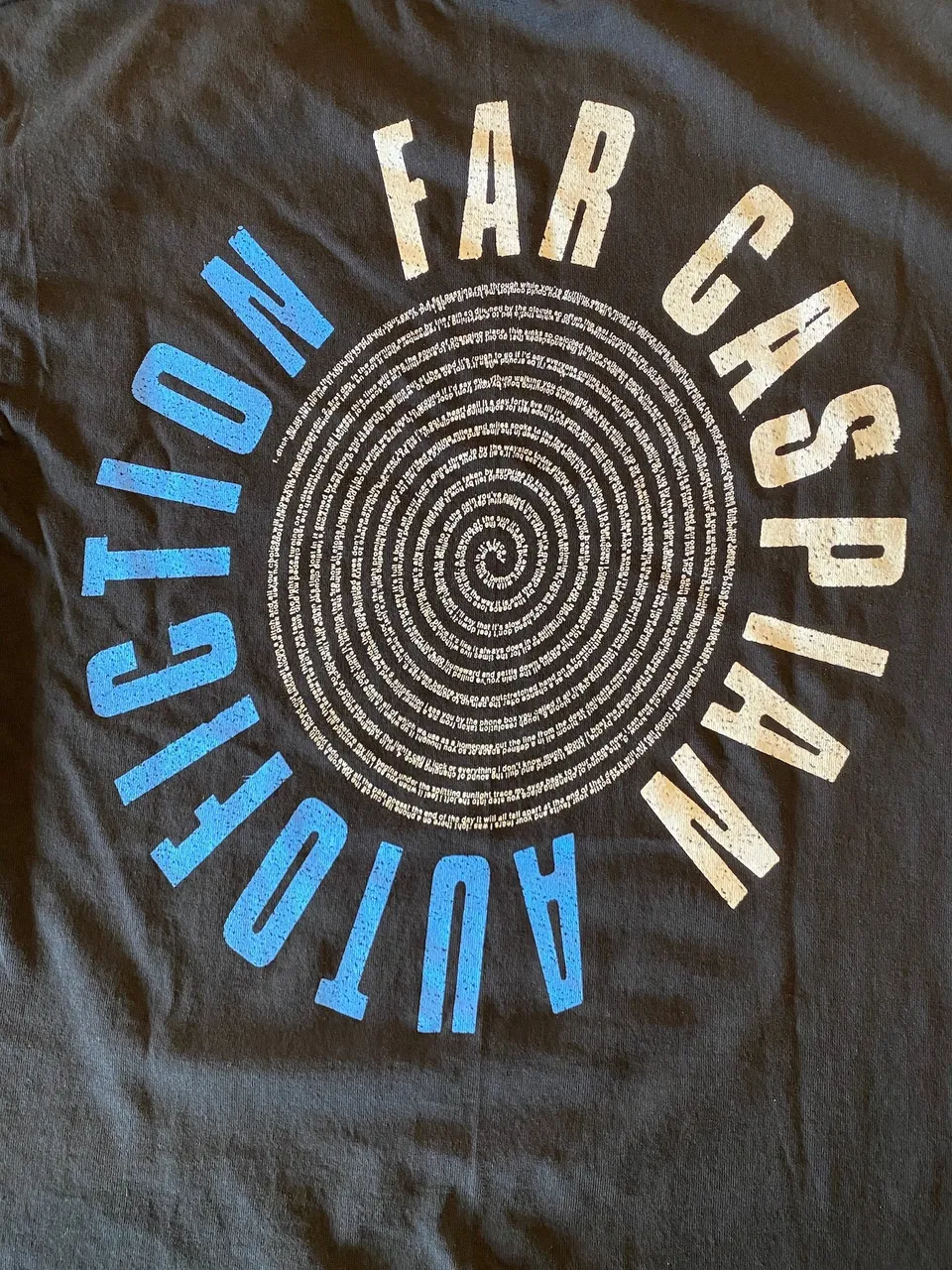 Far Caspian Autofiction t-shirt paroles taille M coton