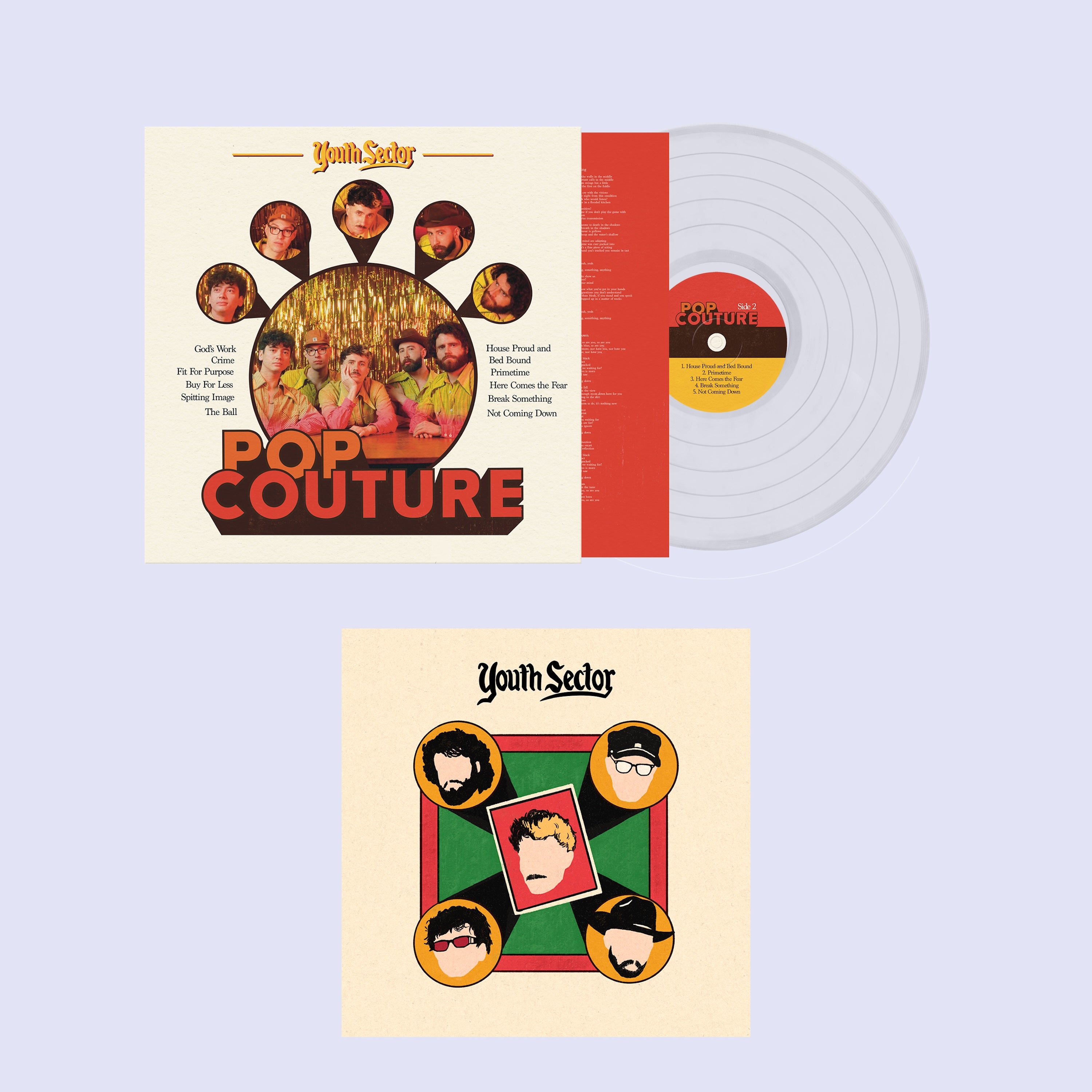 Youth Sector Pop Couture Vinyle 12" Transparent Poster